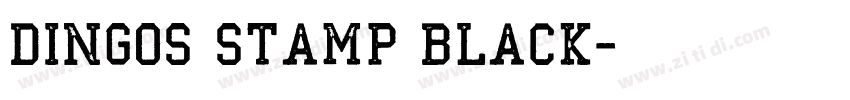 Dingos Stamp Black字体转换